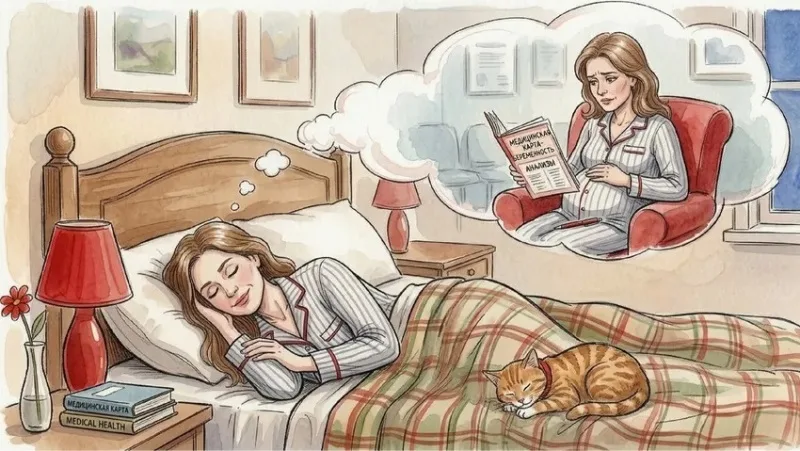 бачити власну вагітність на великому терміні