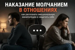 Почему молчание в отношениях становится эмоциональным насилием