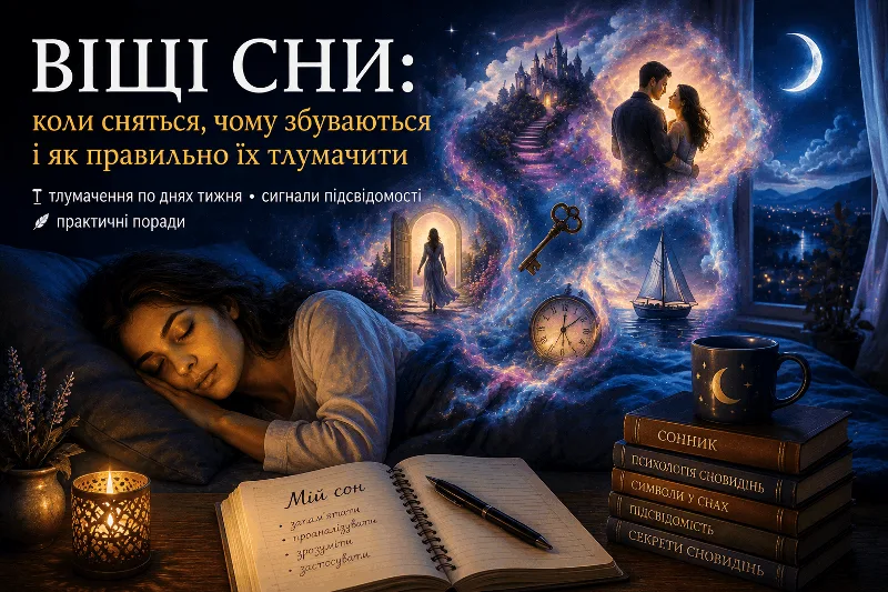 Значення пророчих снів за днями тижня